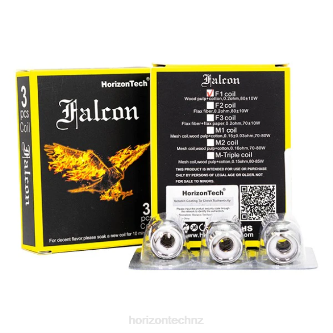 HorizonTech Falcon Coils (3-Pack) F1 Coil 0.2ohm J2NZ7 Horizon Tech Vape