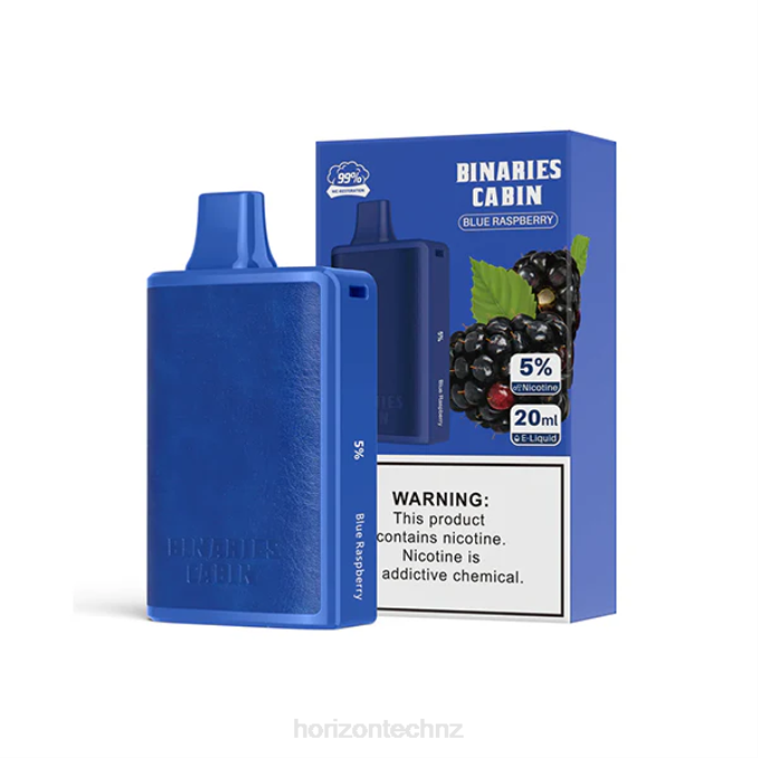 HorizonTech Binaries Cabin Disposable 20mL Blue Raspberry J2NZ53 Horizontech Vape NZ