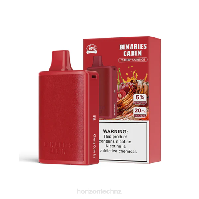 HorizonTech Binaries Cabin Disposable 20mL Cherry Cola Ice J2NZ54 Horizontech Vape