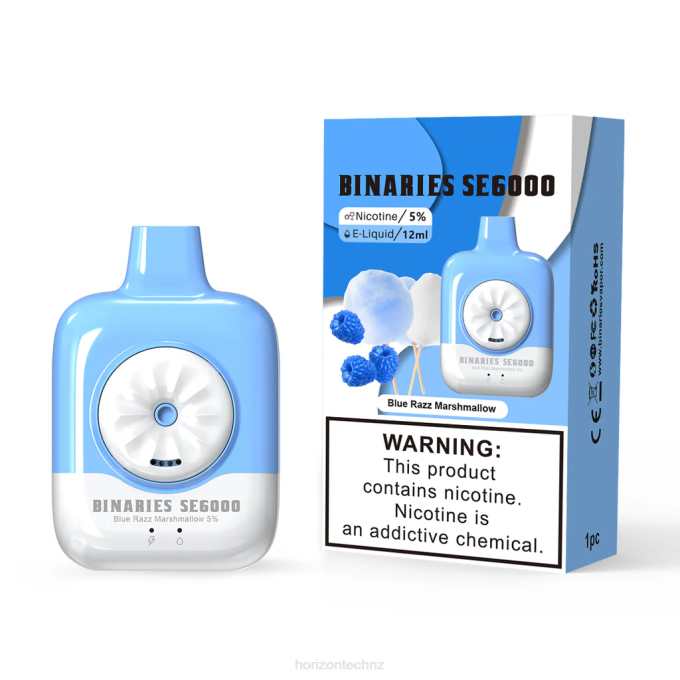 HorizonTech Binaries Cabin Disposable SE 12mL Blue Razz Marshmallow J2NZ136 Horizontech Disposable Vape