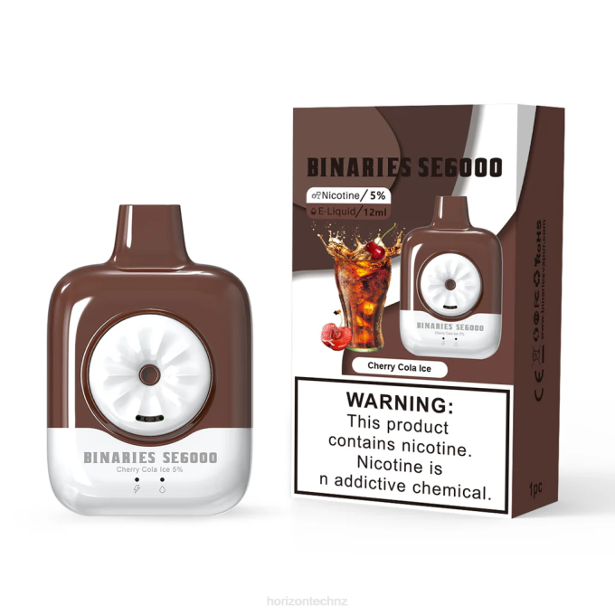 HorizonTech Binaries Cabin Disposable SE 12mL Cherry Cola Ice J2NZ135 Horizontech Vape Kit