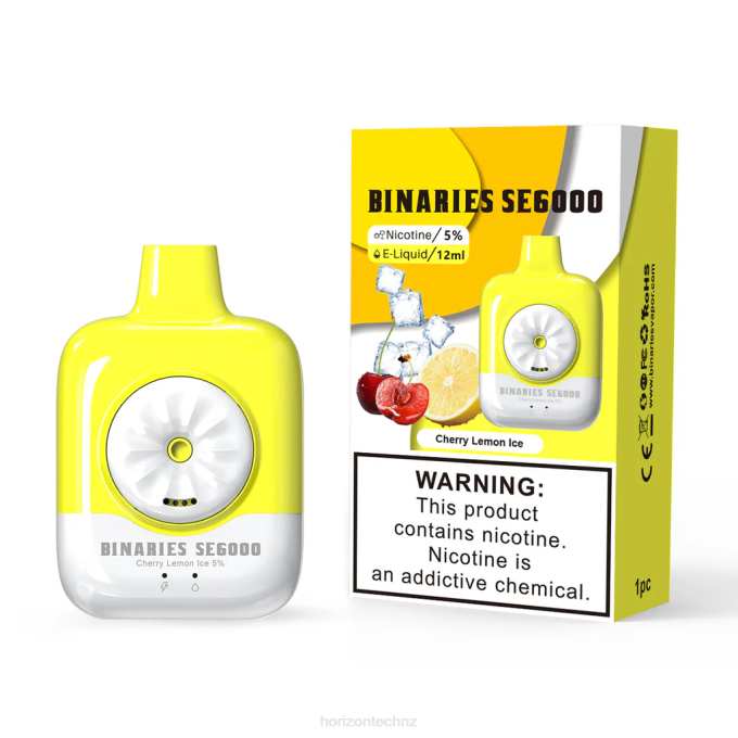 HorizonTech Binaries Cabin Disposable SE 12mL Cherry Lemon Ice J2NZ145 Horizontech Vape Kit