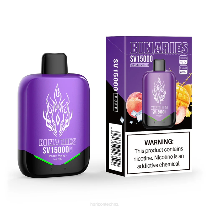 HorizonTech Binaries Cabin Disposable SV Peach Mango Ice J2NZ92 Horizontech Wellington