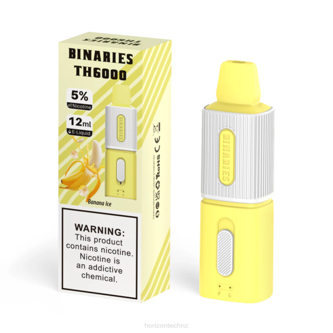 HorizonTech Binaries Cabin TH6000 Disposable 12mL Banana Ice J2NZ97 Horizon Tech Vape