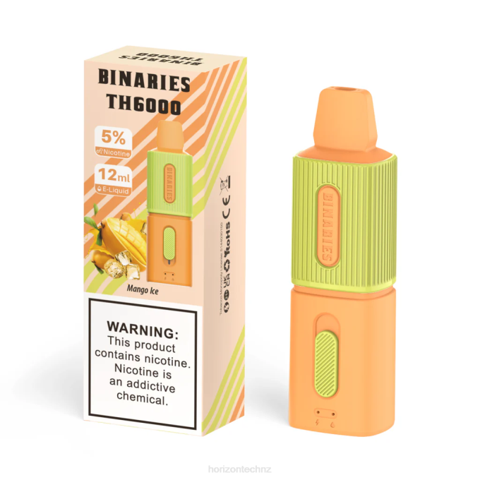 HorizonTech Binaries Cabin TH6000 Disposable 12mL Mango Ice J2NZ99 Horizon Tech Vape Coils