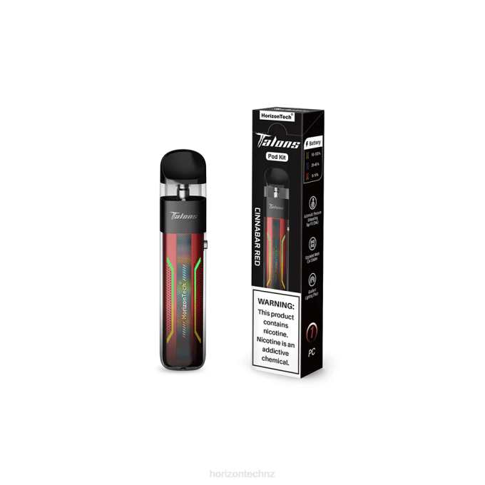 HorizonTech Talons Pod System Cinnabar Red J2NZ198 Horizontech Disposable Vape