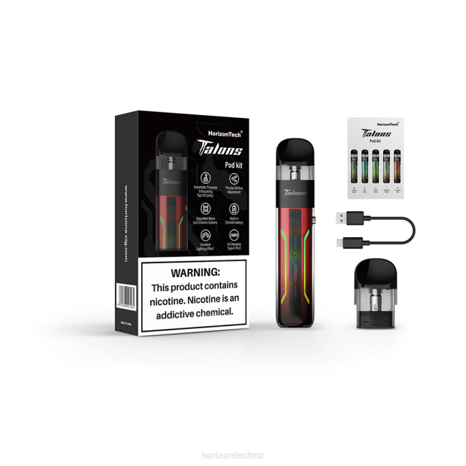 HorizonTech Talons Starter Kit Cinnabar Red J2NZ202 Horizon Tech Vape Tank
